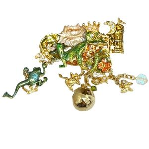 KIRKS FOLLY FROG PRINCE BROOCH